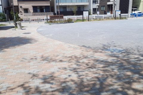 公園で休憩